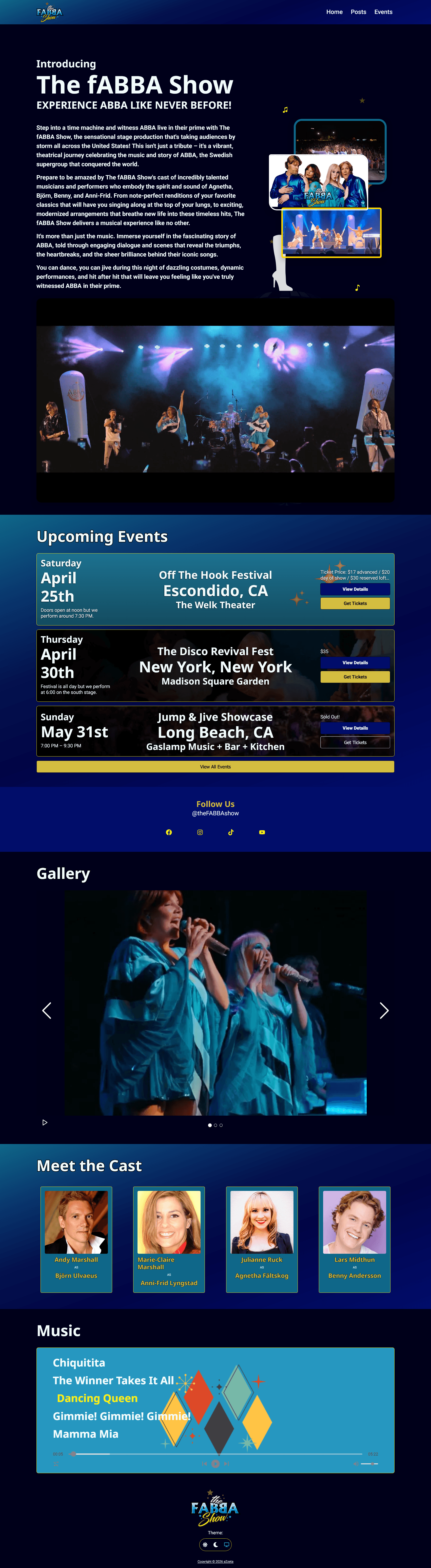 Newly Designed Blue & Gold Theme